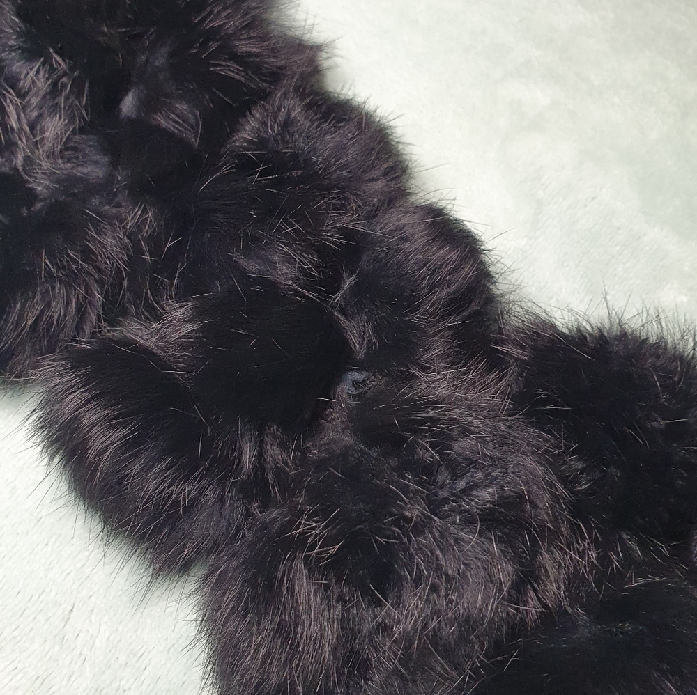 Cejon Rabbit Fur Scarf - Picture 5 of 5